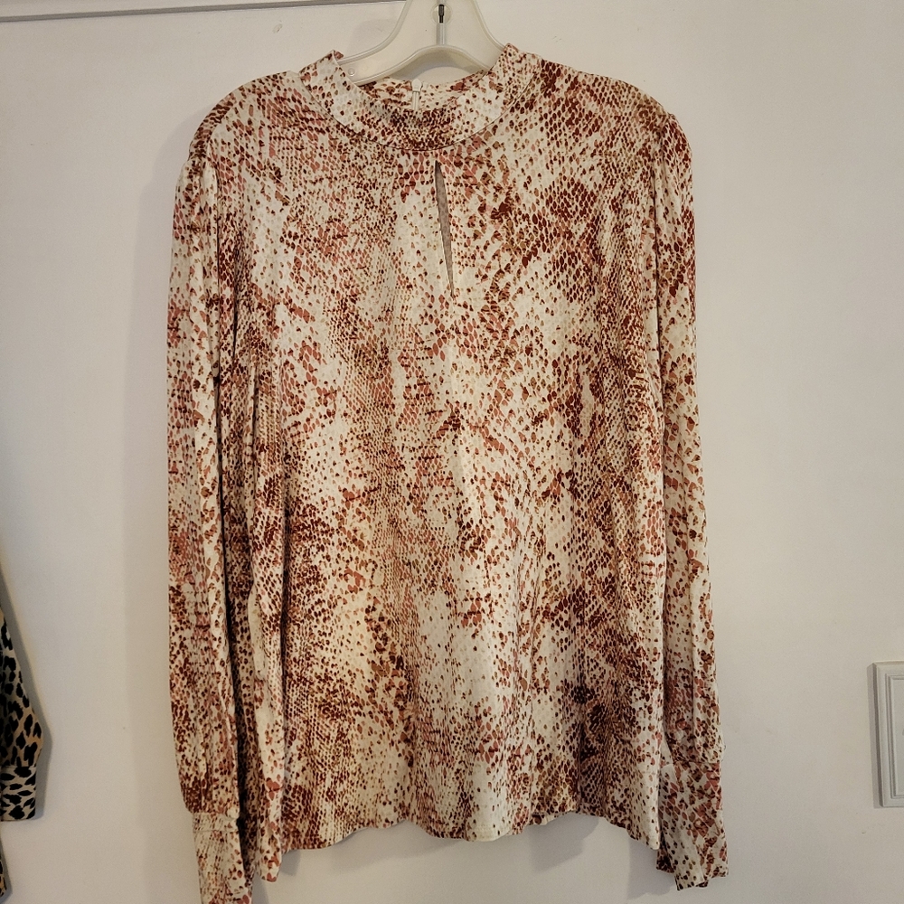 Chico's Snake Print top